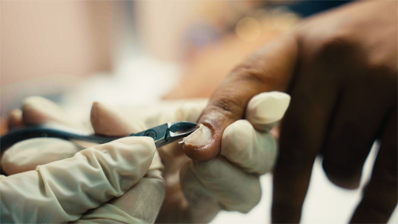 Precision cuticle work in progress